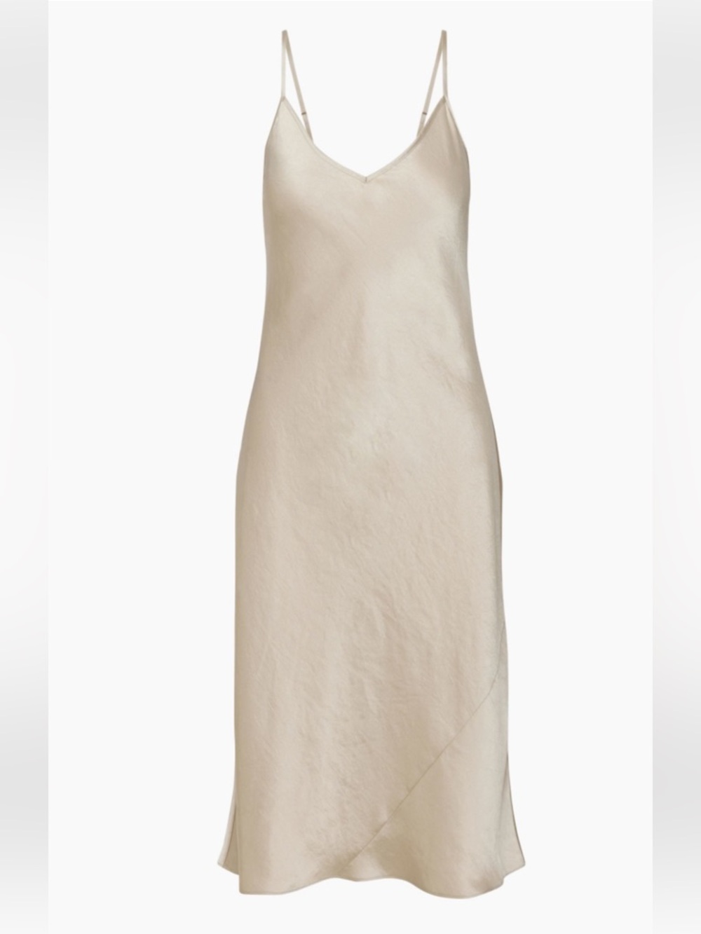 Aritzia Only Beige Slip Dress with Spaghetti Straps Maxi length